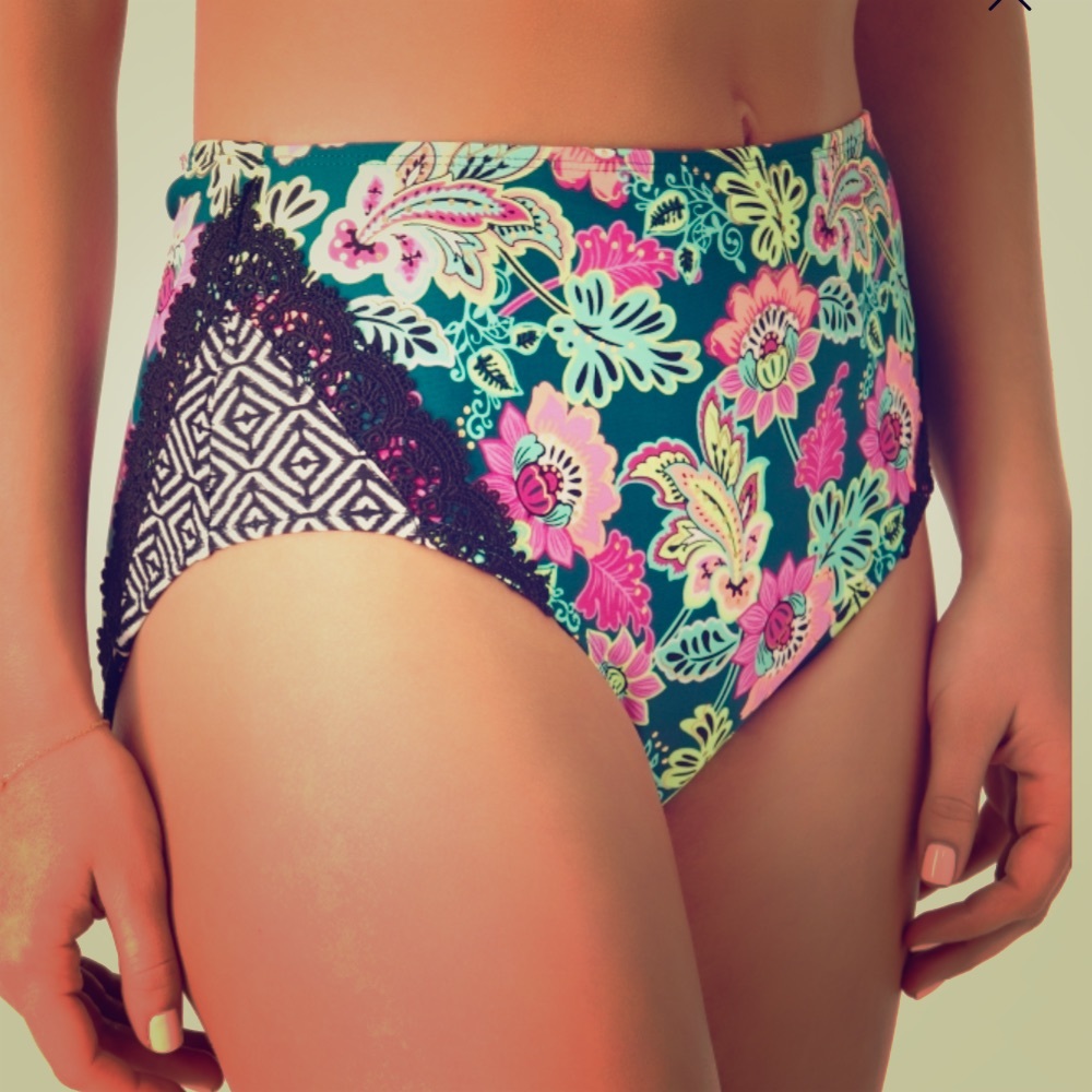 High Waisted Bikini Bottoms- Medium